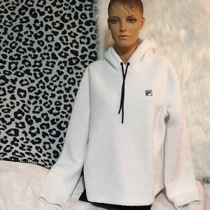 Unisex GUC Fila Sherpa Hoodie/Sweater. L